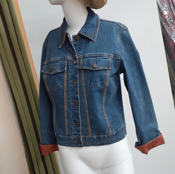 ONE OF A KIND Jean Jacket By Den M - Picture 1 of 14